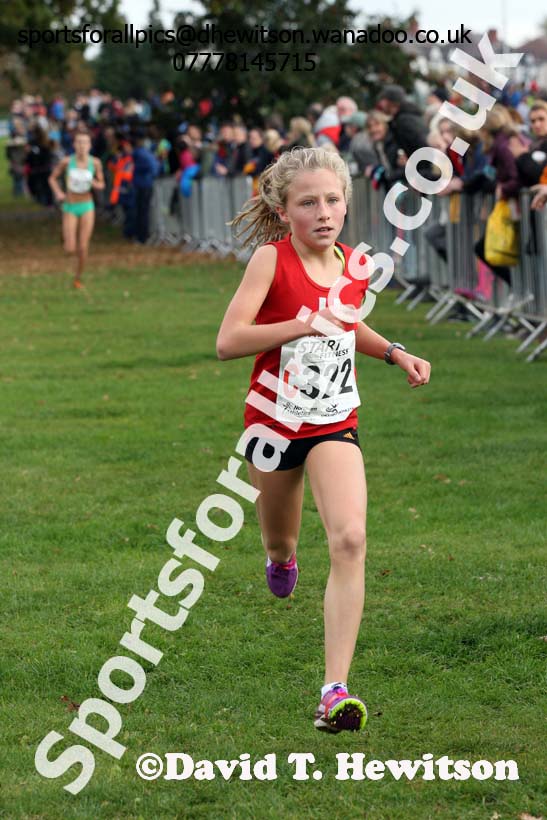 Girls under-13s Northern Cross Country Relays, Graves Park, Sheffield. Photo: David T. Hewitson/Sports for All Pics